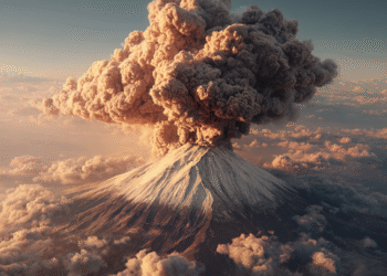 AI-owy film przestrzega przed skutkami erupcji Fuji