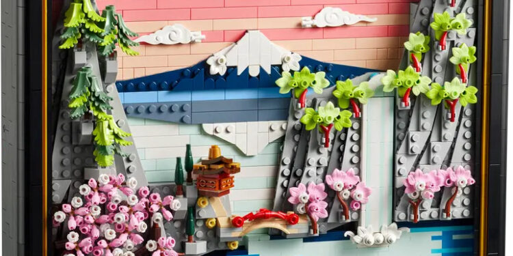 Japoński krajobraz od LEGO